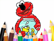 Coloring Book: Elmo New Friend